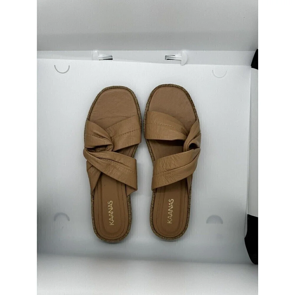 Kaanas Sungai Espadrille Sandal in Nutmeg SZ 10